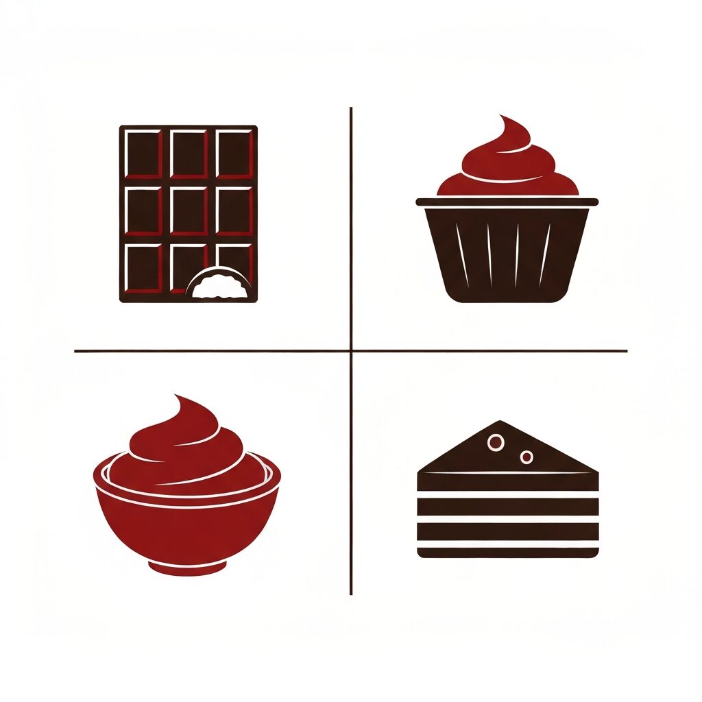 チョコレートデザートに合うワインの組み合わせ図解