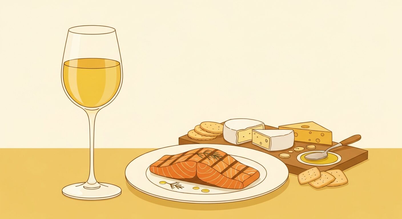 シャルドネに合う料理(サーモン・チーズ)